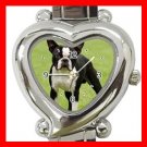 Boston Terrier Dog Pet Hobby Italian Charm Wrist Watch 063