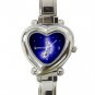 Blue Music Note Magic Fun Italian Charm Wrist Watch 096