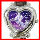 Unicorn Moon Myth Heart Italian Charm Wrist Watch 118