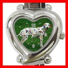 Dalmatian Pet Dog Heart Italian Charm Wrist Watch 119