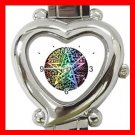 Pentagram Pentacle Seasons Heart Italian Charm Wrist Watch 133