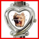 Yorkshire Terrier Dog Pet Heart Italian Charm Wrist Watch 142