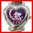 Purple Moon Fantasy Myth Heart Italian Charm Wrist Watch 143
