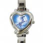 UNICORN AND MOON Flying Myth Heart Italian Charm Wrist Watch 150