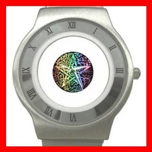 Pentagram Pentacle Seasons Stainless Steel Wrist Watch Unisex 012