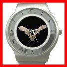 Rare Bat Flying In Dark Hobby Stainless Steel Wrist Watch Unisex 018