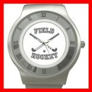 Field Hockey Sports Game Stainless Steel Wrist Watch Unisex 022