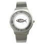 Christian Jesus Fish Stainless Steel Wrist Watch Unisex 033