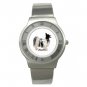 Papillon Pet Dog Animal Stainless Steel Wrist Watch Unisex 065