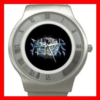Tiger And Dragon Yin Yang Stainless Steel Wrist Watch Unisex 086
