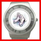 Ice Skating Sports Game Fun Stainless Steel Wrist Watch Unisex 096