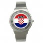 Croatia Flag Pan Slavic Stainless Steel Wrist Watch Unisex 099
