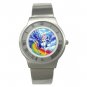 Flying Unicorn Myth Fantasy Stainless Steel Wrist Watch Unisex 102
