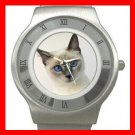 Siamese Cat Pet Animal Stainless Steel Wrist Watch Unisex 109