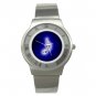 Blue Music Note Magic Stainless Steel Wrist Watch Unisex 110