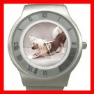Chinese Crested Dog Pet Animal Stainless Steel Wrist Watch Unisex 127