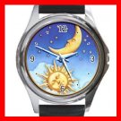 Sun Moon Stars Star Hobby Metal Wrist Watch Unisex 012