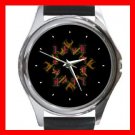 Love Hate Quad Ambigram Metal Wrist Watch Unisex 016