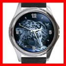 Leopard Wild Animal Metal Wrist Watch Unisex 027