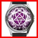 Pink Heartagram Hobby Fun Metal Wrist Watch Unisex 029