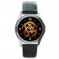 Golden Heartagram Round Metal Wrist Watch Unisex 031