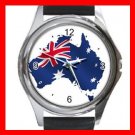 Australian Flag Patriotic Round Metal Wrist Watch Unisex 032