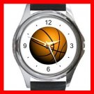 Basketball Sports Game Hobby Round Metal Wrist Watch Unisex 034