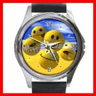 Cool! Always Happy Smiley Round Metal Wrist Watch Unisex 047