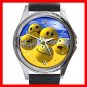 Cool! Always Happy Smiley Round Metal Wrist Watch Unisex 047