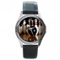 Bowling Sport Game Round Metal Wrist Watch Unisex 051