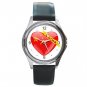 China Heart Love Round Metal Wrist Watch Unisex 053