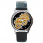 Gold Dragon Myth Hobby Fun Round Metal Wrist Watch Unisex 061
