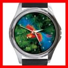 Parrot Flying Bird Round Metal Wrist Watch Unisex 066