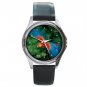 Parrot Flying Bird Round Metal Wrist Watch Unisex 066