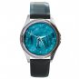 Dolphins Standing Sea Round Metal Wrist Watch Unisex 068