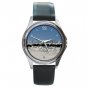 Ostriches Troops Birds Round Metal Wrist Watch Unisex 071