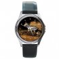 Zebra Horses Animal Round Metal Wrist Watch Unisex 072