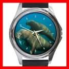 Sea Elephant Round Metal Wrist Watch Unisex 076
