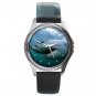 Great White Shark Round Metal Wrist Watch Unisex 080
