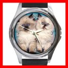 Cute Cats Friendship Pet Round Metal Wrist Watch Unisex 081