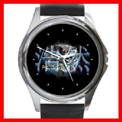 Tiger and Dragon Yin Yang Round Metal Wrist Watch Unisex 109