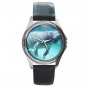 Cool Manatee Sea Water Round Metal Wrist Watch Unisex 121