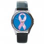 Breast Cancer Ribbon Round Metal Wrist Watch Unisex 122
