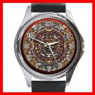 AZTEC Art Ancient History Round Metal Wrist Watch Unisex 144