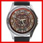 AZTEC Art Ancient History Round Metal Wrist Watch Unisex 144