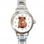 Cute Guinea Pig Round Charm Wrist Watch Animal Fun Gift