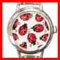 Ladybugs Bugs Insects Italian Round Charm Watch New
