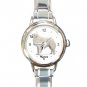 Cute kuvasz Pet Dog Animal Round Italian Charm Wrist Watch