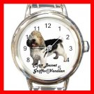 Cute Petit Basset Griffon Vendeen Pet Dog Animal Round Italian Charm Wrist Watch 504
