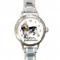 Cute Petit Basset Griffon Vendeen Pet Dog Animal Round Italian Charm Wrist Watch 504